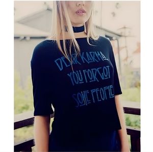 Daydream Nation Karma Black T-Shirt NWT